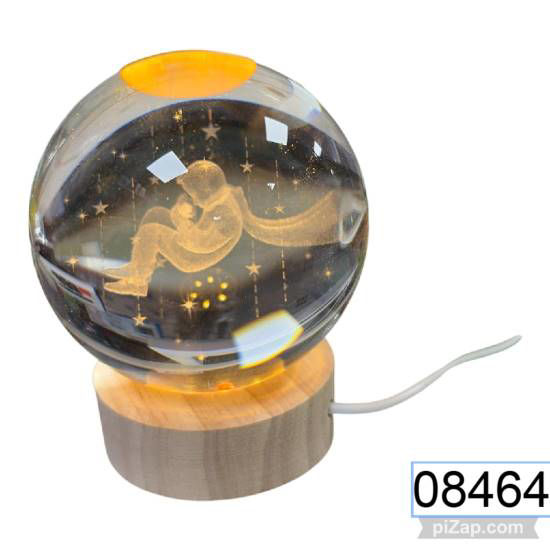 Imagen de BOLA DE CRISTAL 8CM C/CABLE USB 6.26